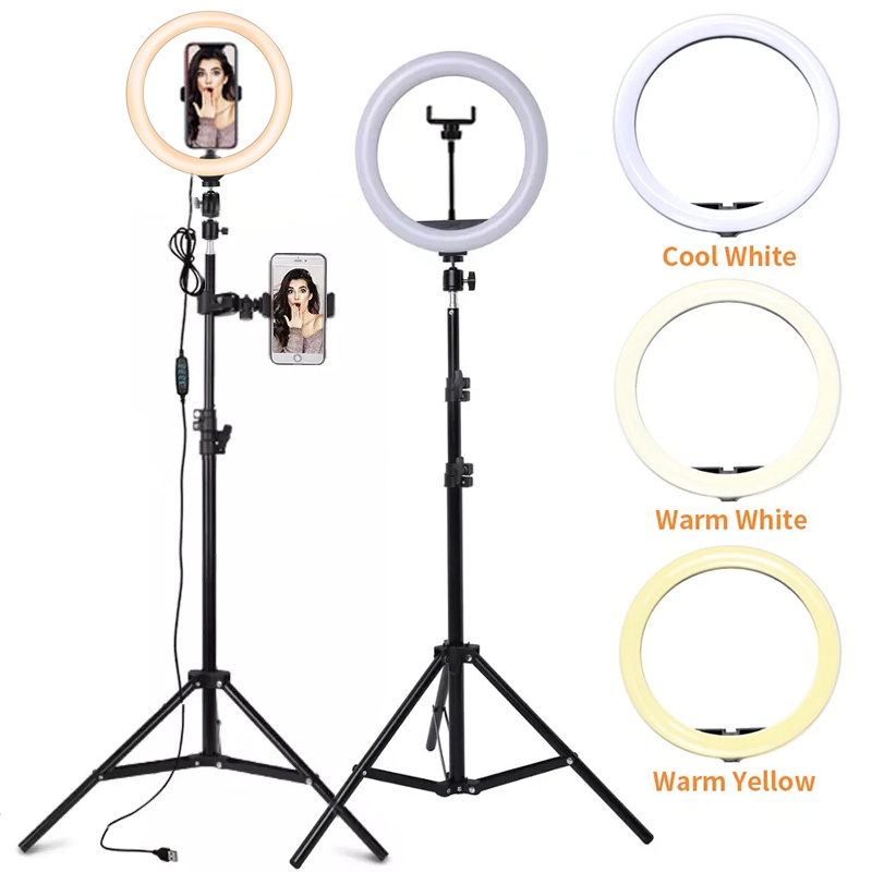 Photography Lighting Stick - 6/10/12 Inch LED Selfie Ring Light