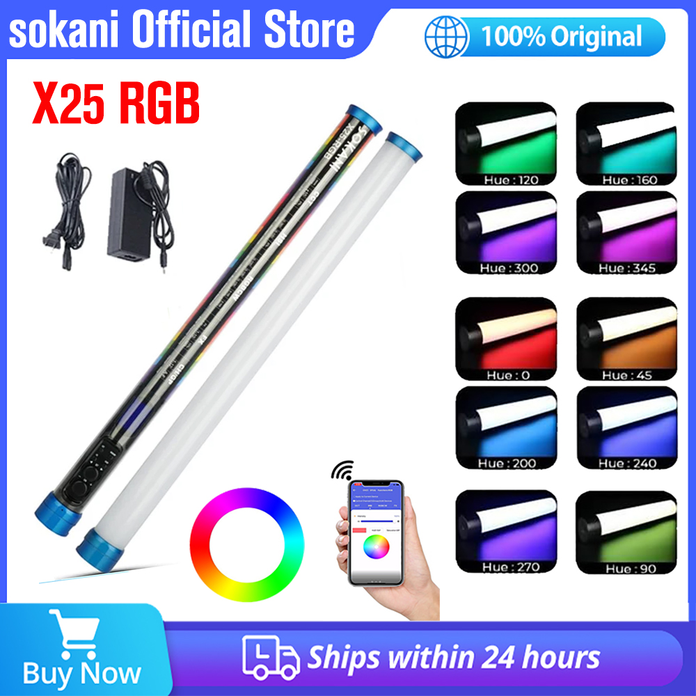 Photography Lighting Stick - Sokani X25 RGB LED Video Light