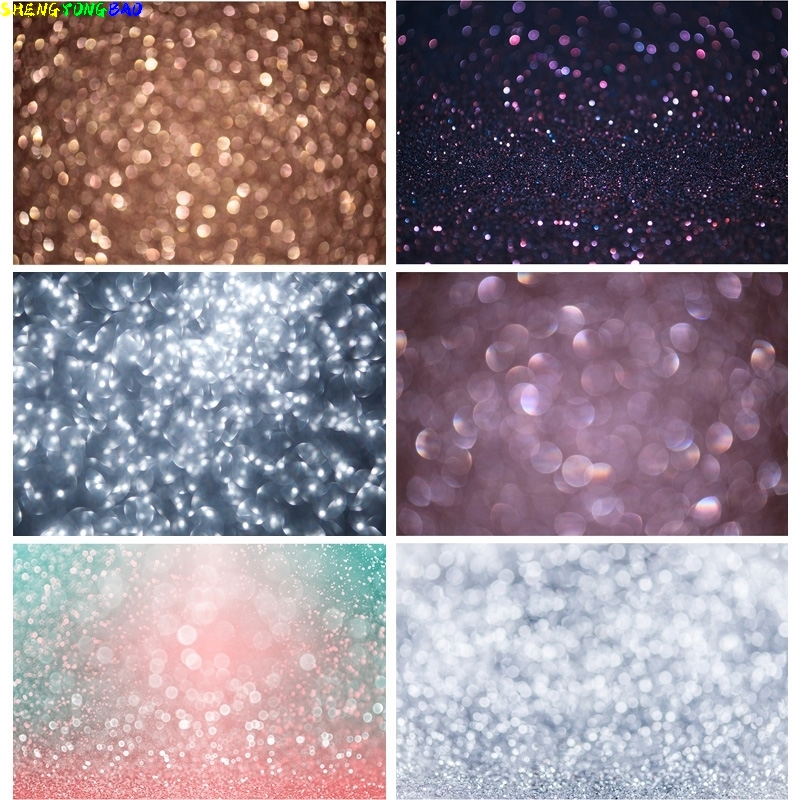Photography Lighting And Backdrop - Vinyl Custom Bokeh Photography Backdrops Glitter