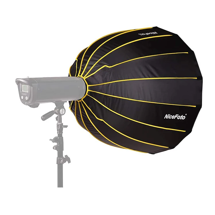Parabolic Umbrella Deep - LED 35inch/90cm Quick Set-up Folding Deep