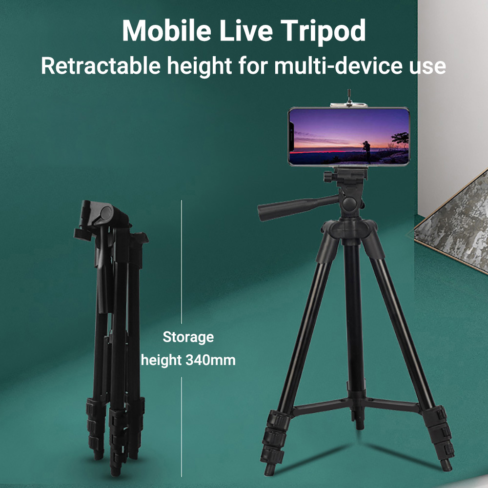 Photography Lighting Beginners - Adjustable Aluminum Tripod Stand Foldable Camera