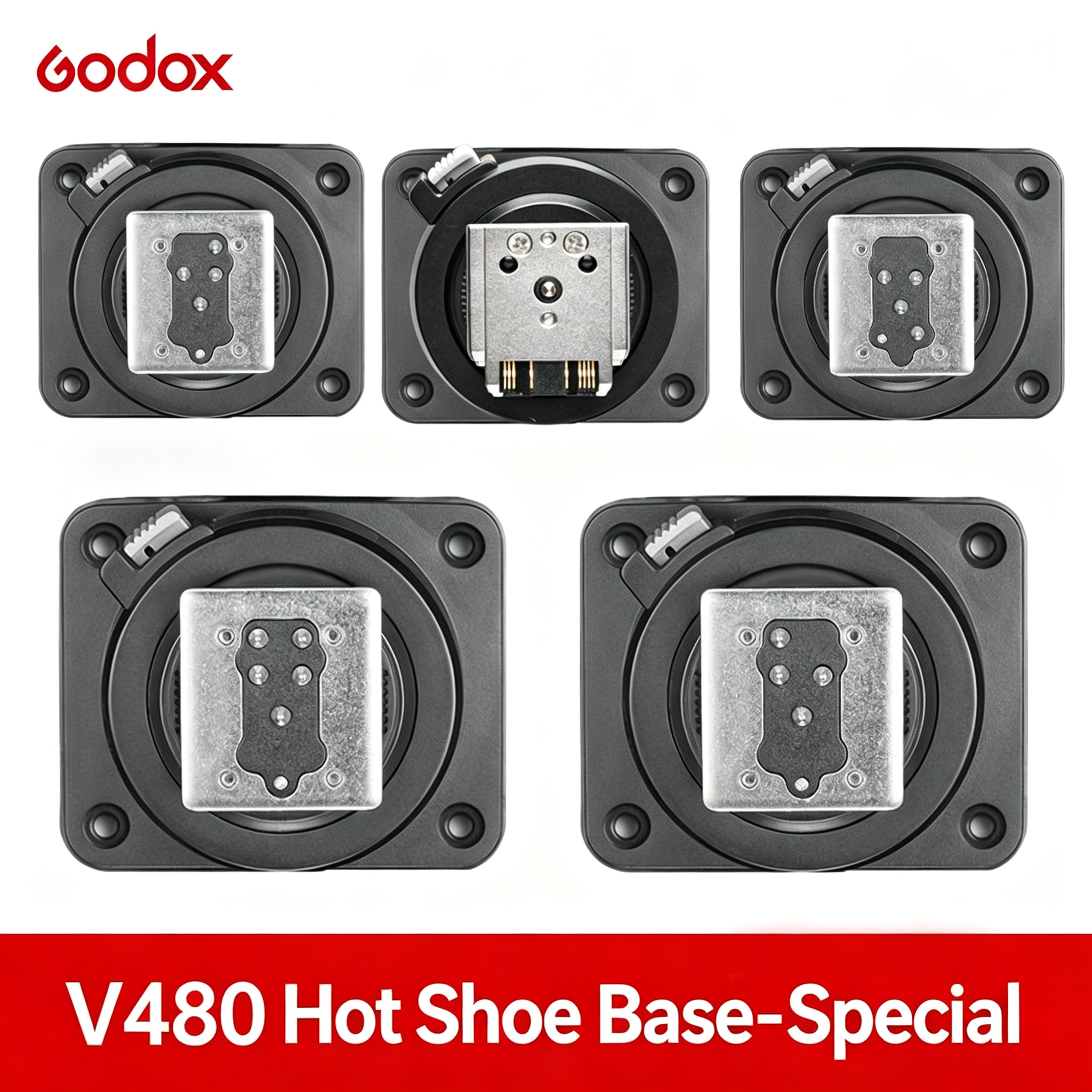 Godox Speedlite Flash - Godox V480 Series Hot Shoe Adapter