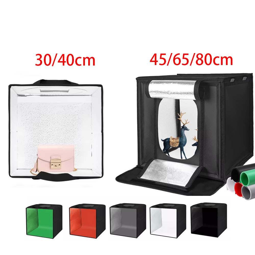 Photography Lighting Backdrop - 30/40/45 65 80cm Photography Tent Photo