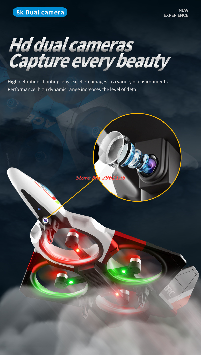 Photography Lighting Beginners - Mini Foam Drone 8K Dual Camera