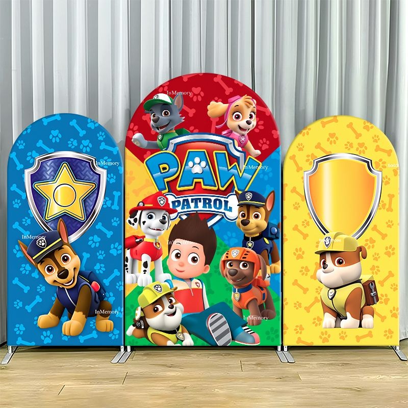 Photography Lighting Backdrop - Paw Patrol Arch Backdrop Cover Thick