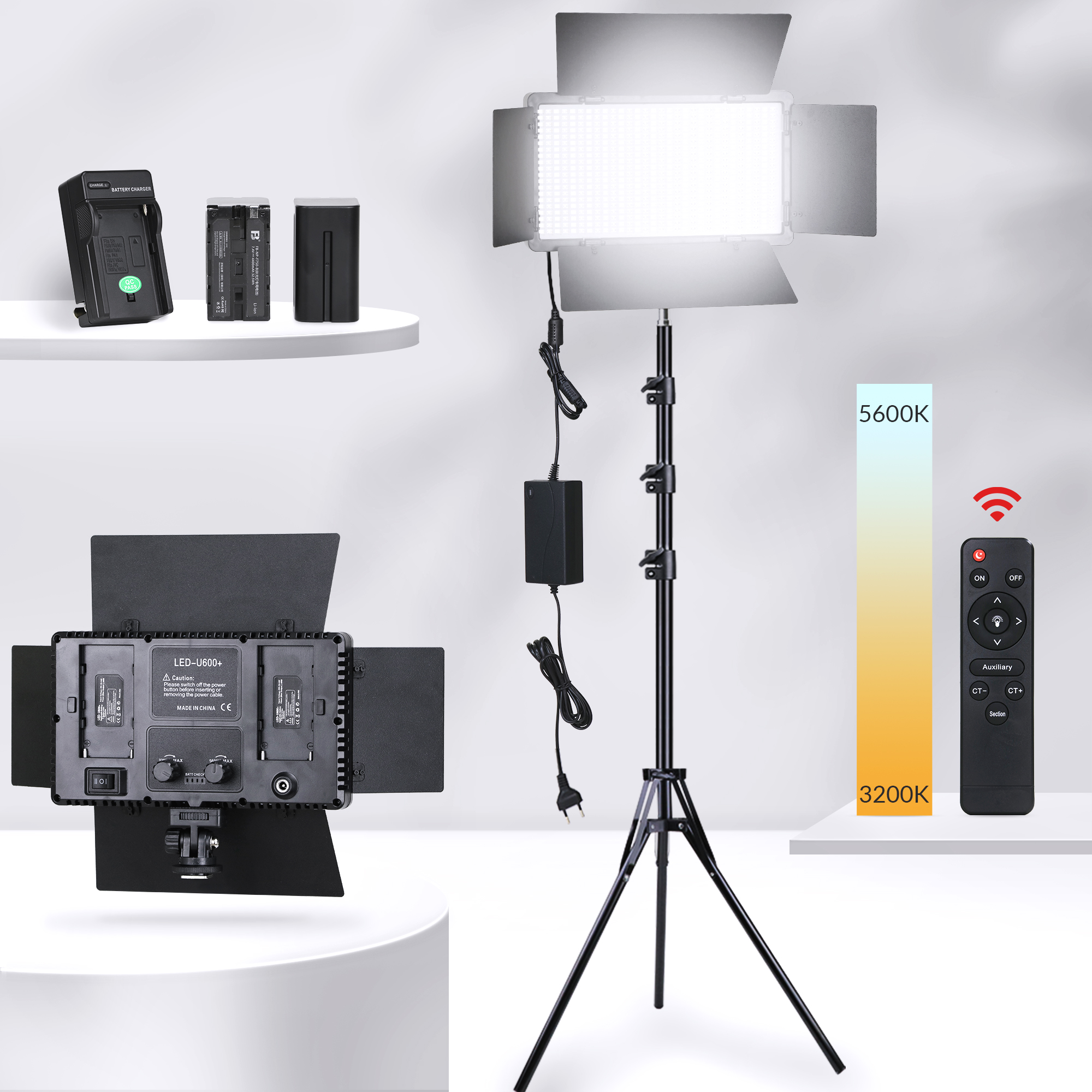 Video Light Panel Led - 40W Led Video Light Panel 3300K-5600K