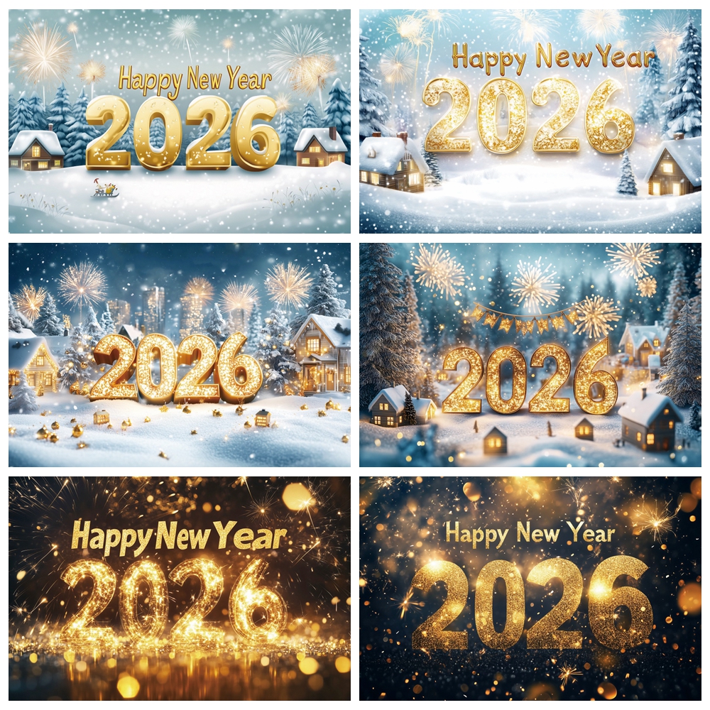 2026 Happy New Year Theme Part - огляд і ціна Photography Lighting And Backdrop