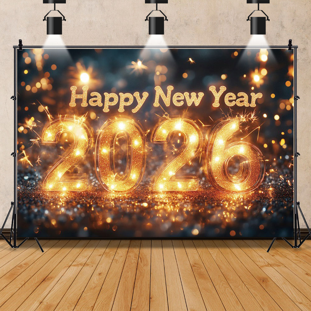 2026 Happy New Year Theme Part - огляд і ціна Photography Lighting And Backdrop