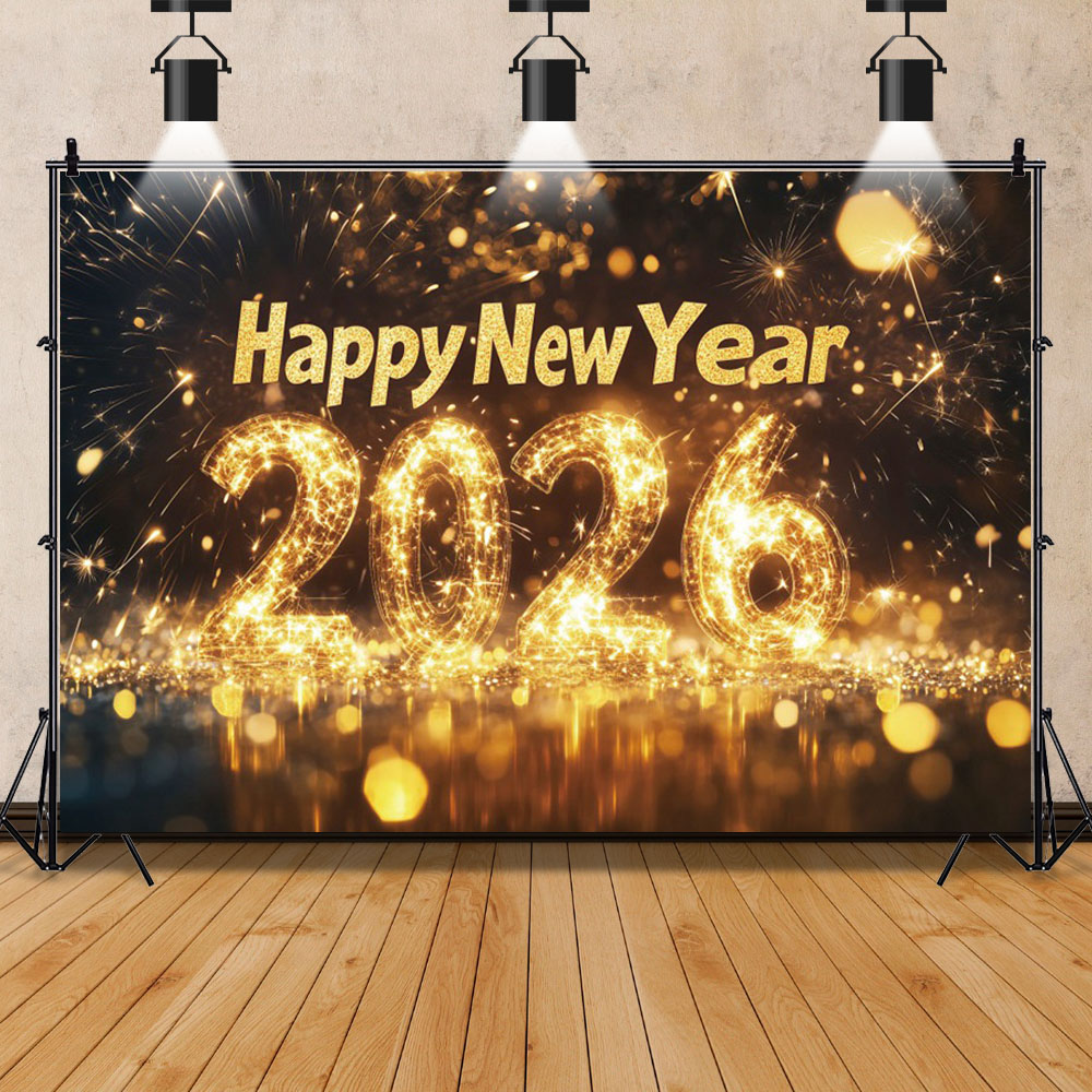 2026 Happy New Year Theme Part - огляд і ціна Photography Lighting And Backdrop