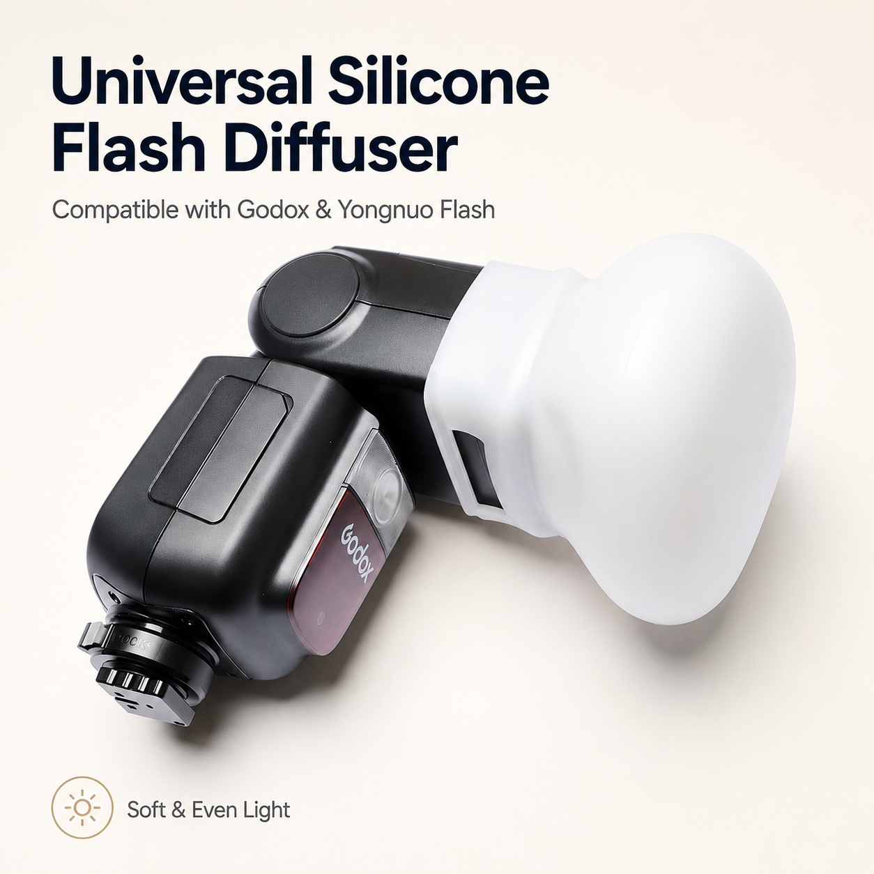 Soft Silicone Flash Light Cove - огляд і ціна Godox Speedlite Flash