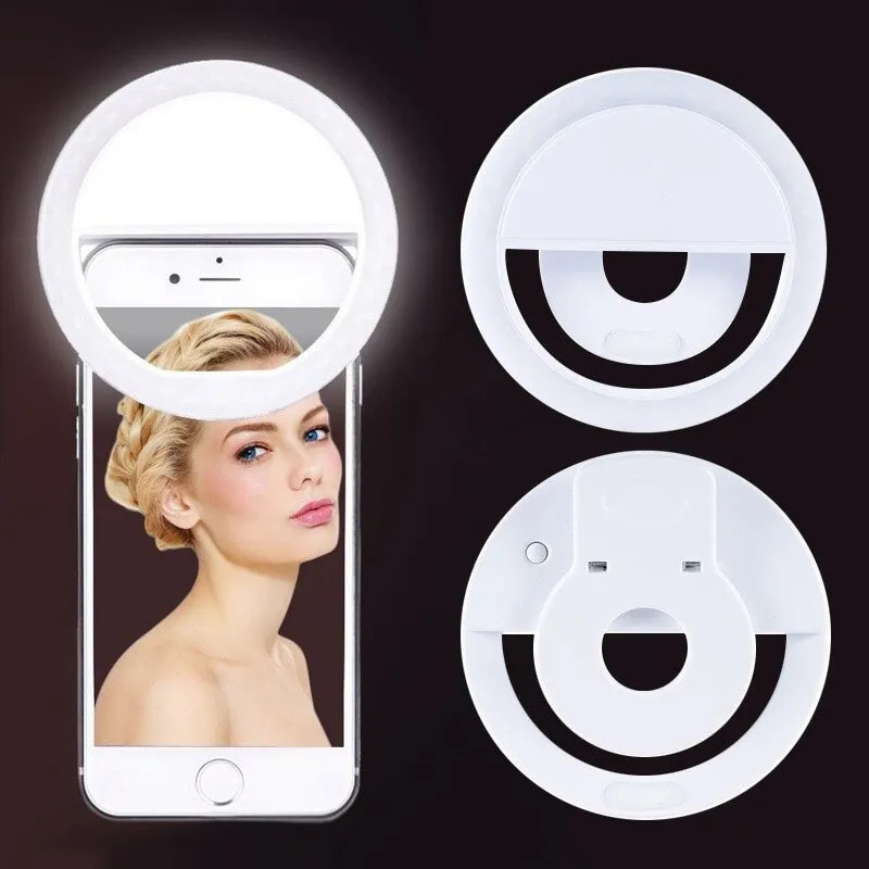 USB Rechargeable LED Selfie Ri - огляд і ціна Photography Lightning