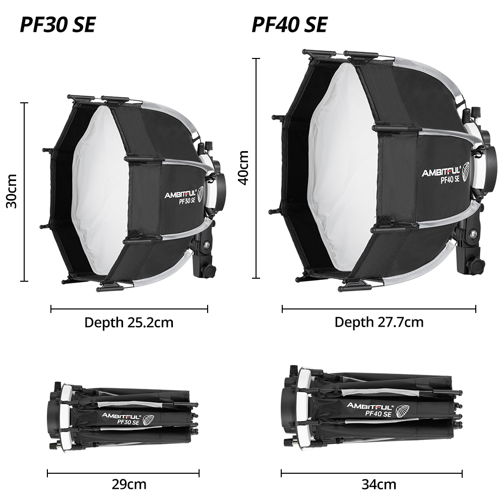 AMBITFUL PF30/PF40 30cm /40cm  - огляд і ціна Godox Speedlite Flash