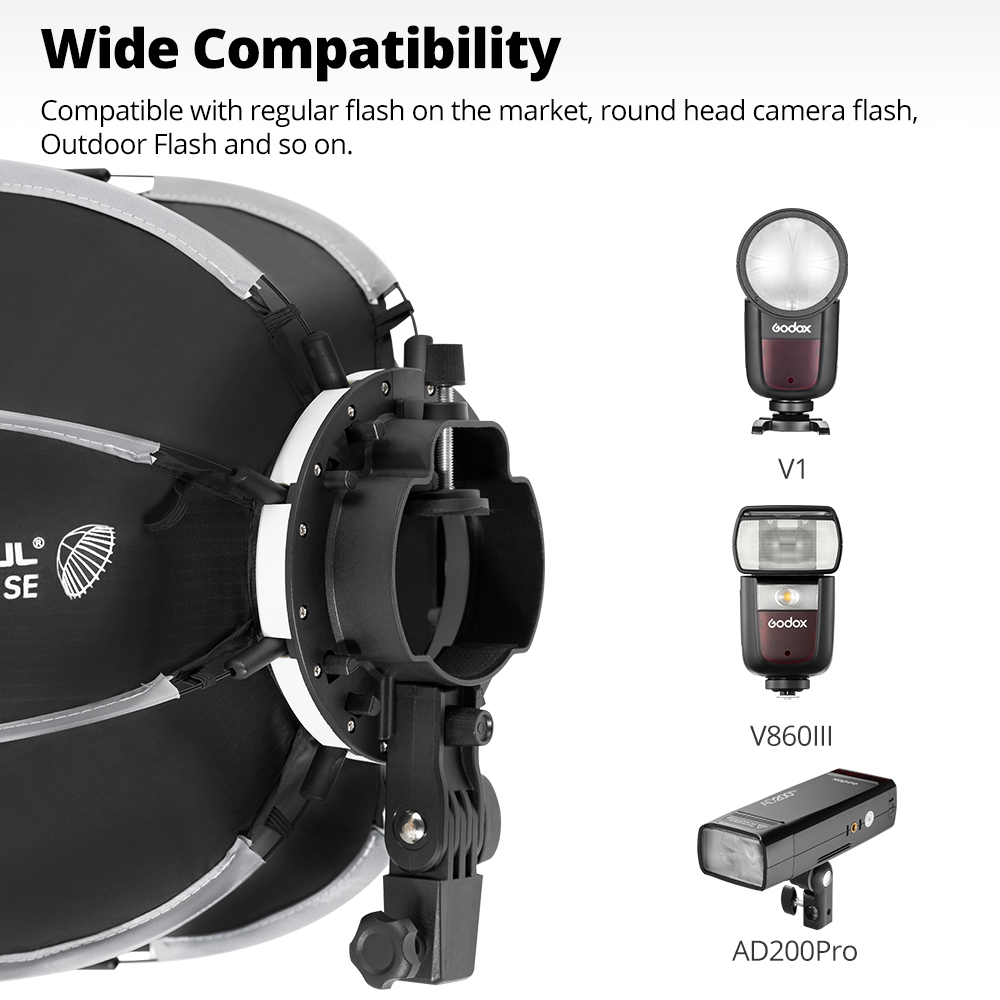 AMBITFUL PF30/PF40 30cm /40cm  - огляд і ціна Godox Speedlite Flash