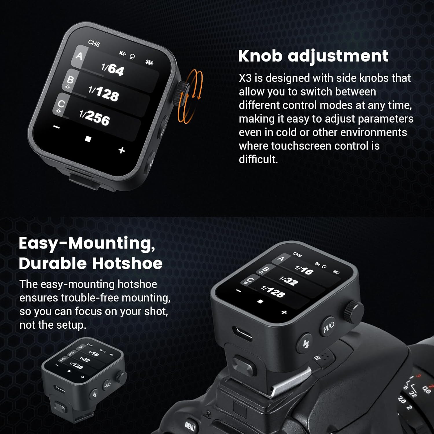 Godox X3C X3N X3S X3F X3O TTL  - огляд і ціна Godox Speedlite Flash