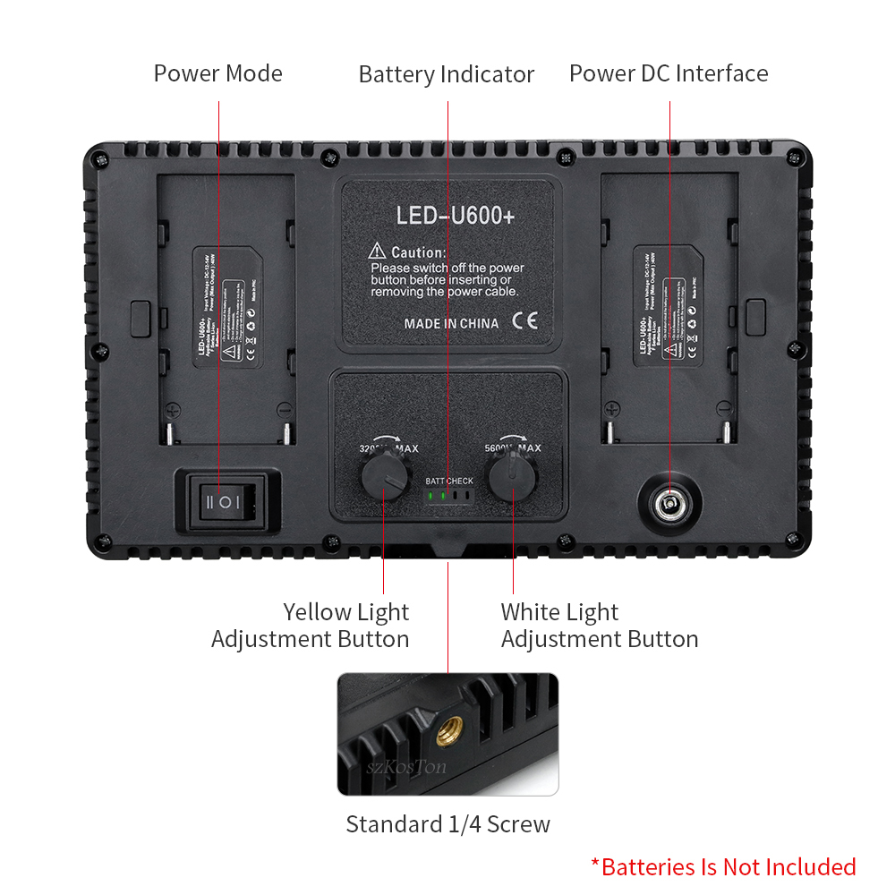 U800 LED Photo Studio Light fo - огляд і ціна Video Light Panel Led