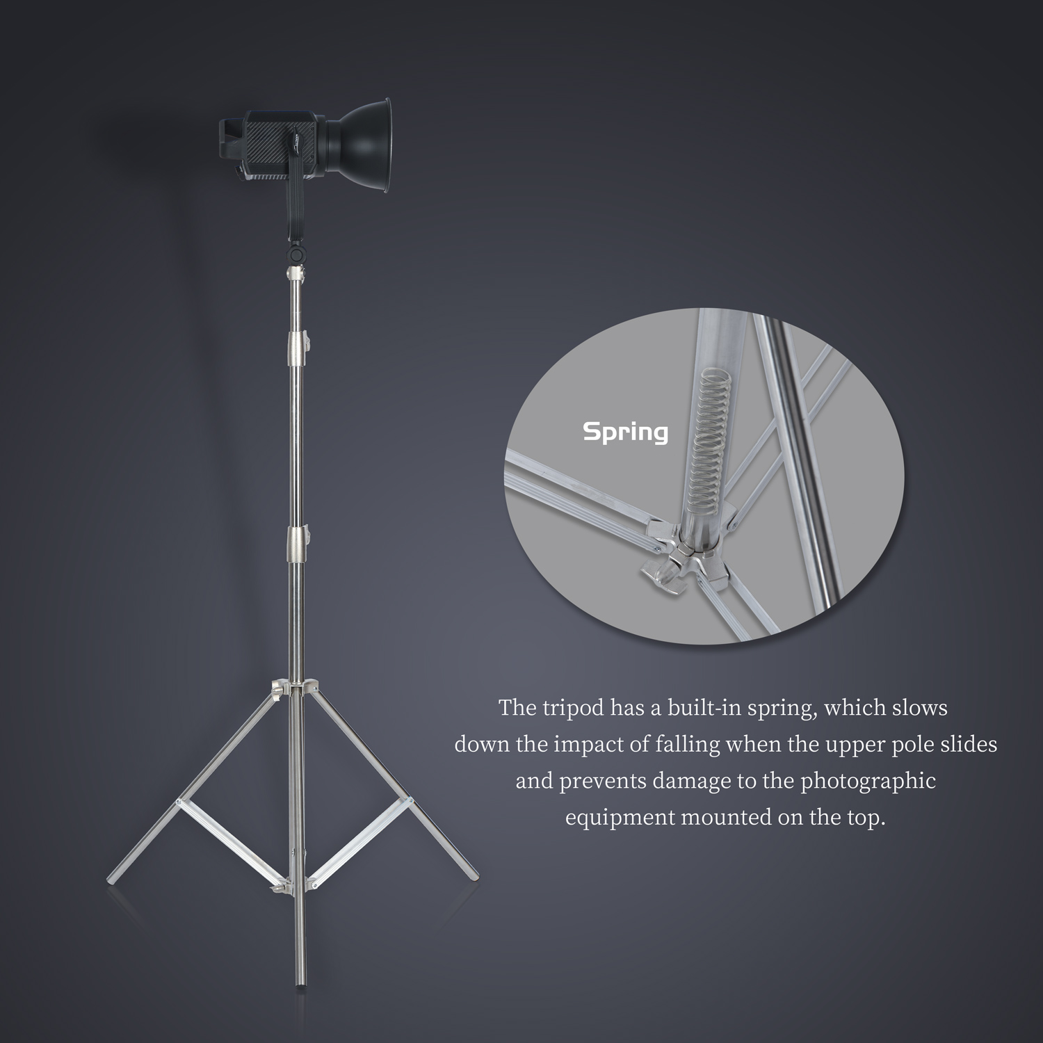 SH 2.8M Stainless Steel Light  - огляд і ціна Photography Lightning