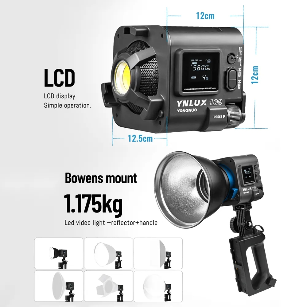 YONGNUO YNLUX100 100W 3200K-56 - огляд і ціна Photography Lighting