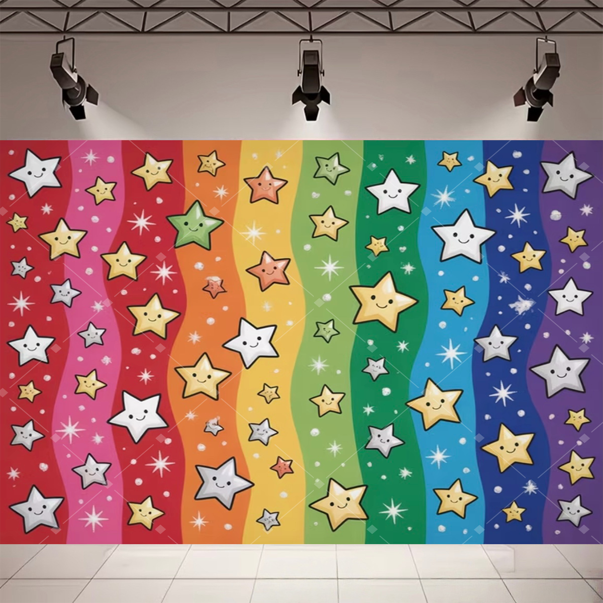 Colorful Rainbow Stage Light B - огляд і ціна Photography Lighting Backdrop