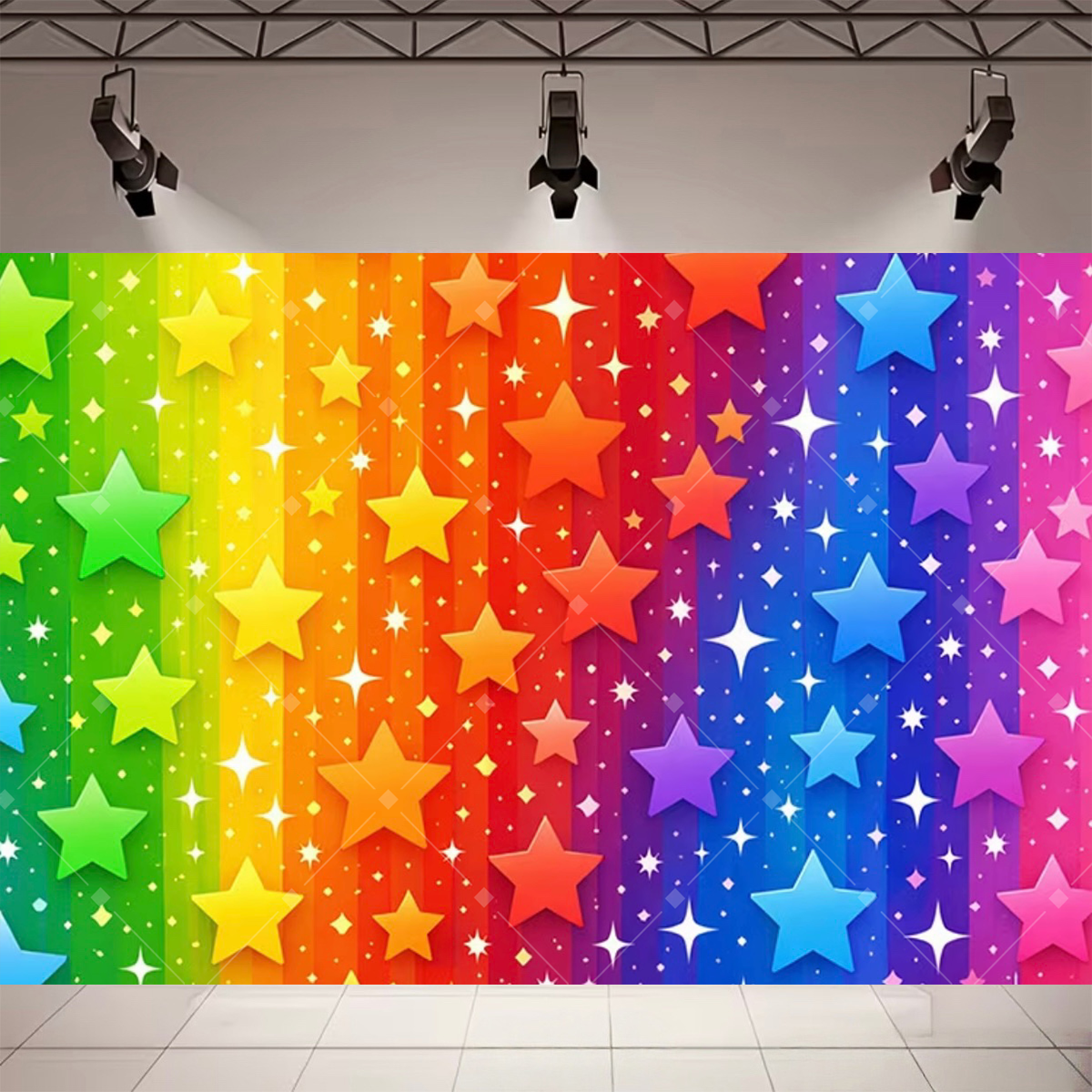 Colorful Rainbow Stage Light B - огляд і ціна Photography Lighting Backdrop