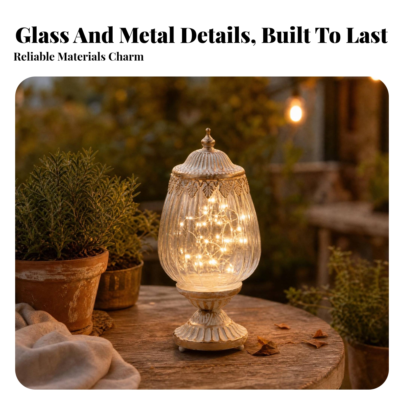 Vintage Ribbed Glass Lantern O - огляд і ціна Photography Lighting