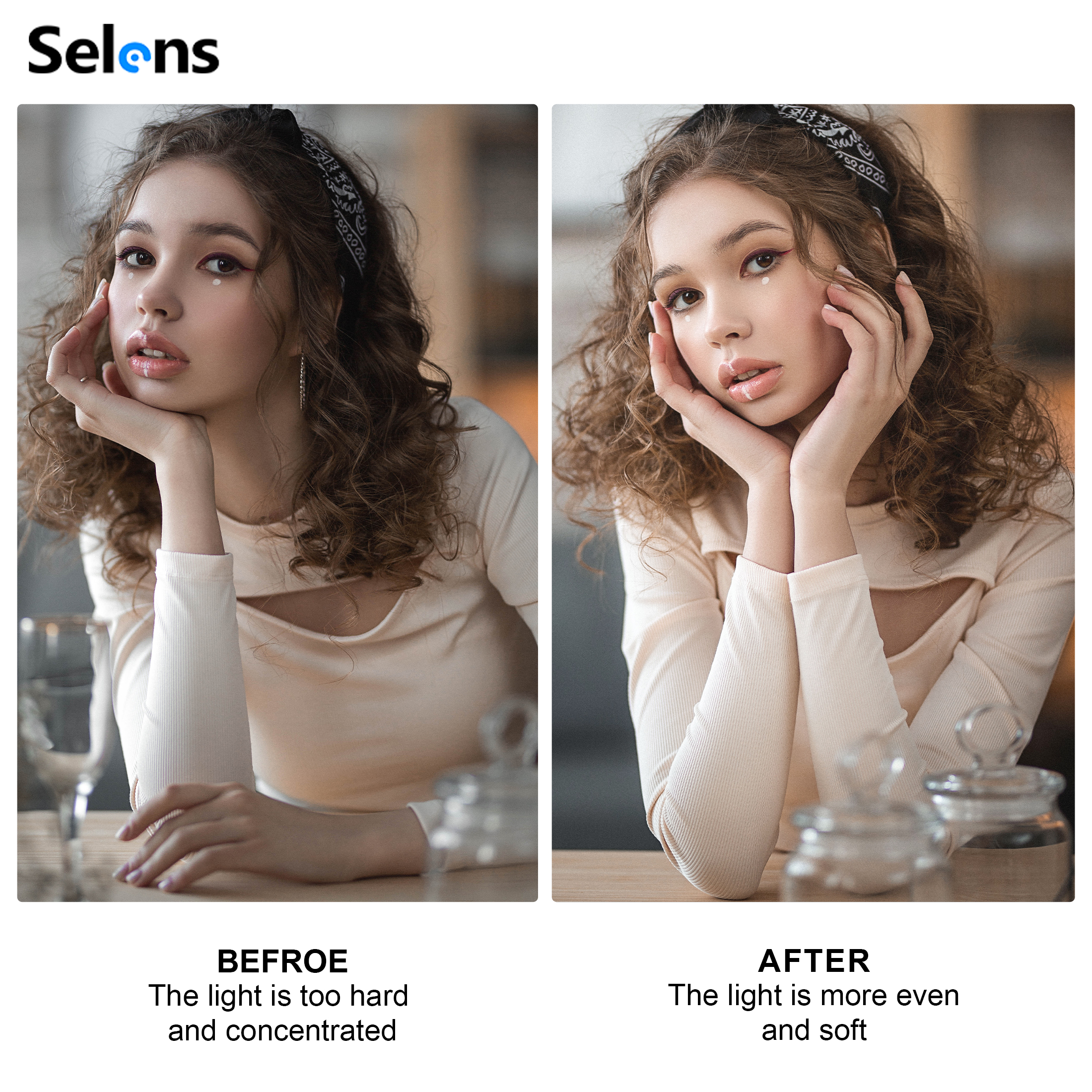 Selens White Diffuser Foldable - огляд і ціна Video Light Panel Led