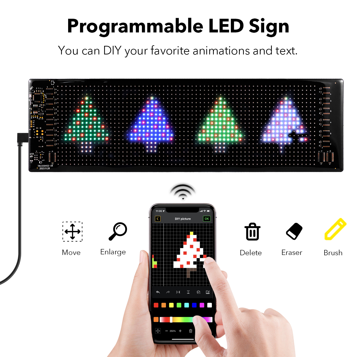 16x96 LEDs Matrix Pixel Panel, - огляд і ціна Video Light Panel Led