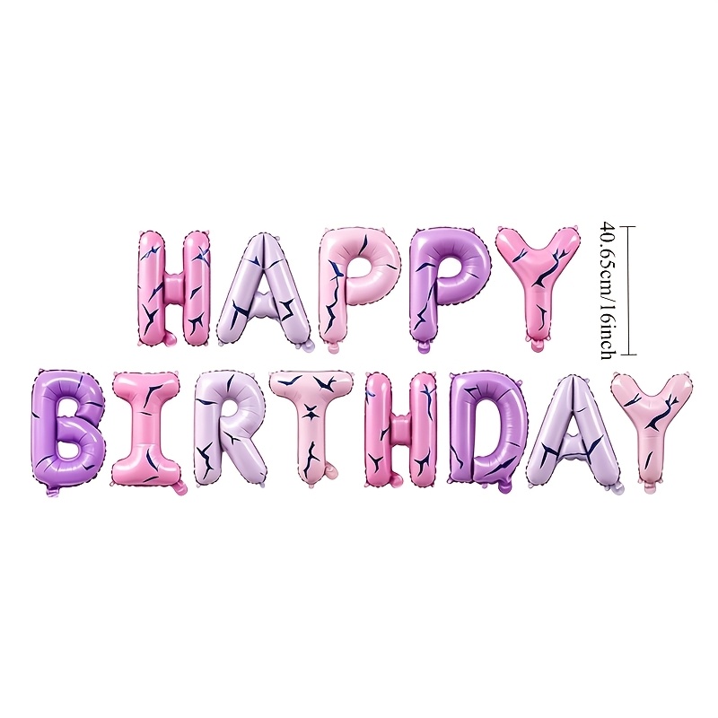 16inch purple pink Happy Birth - огляд і ціна Photography Lightning