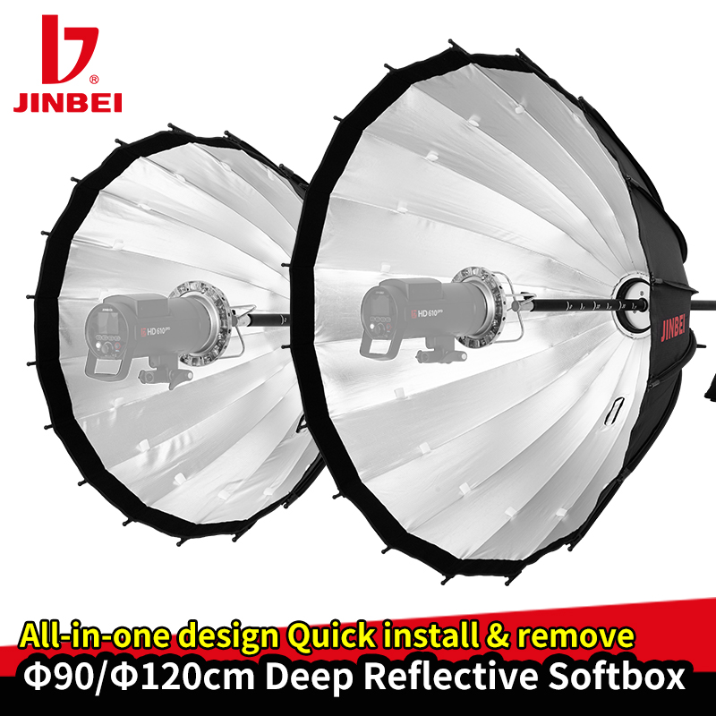 JINBEI 120cm Deep Reflective P - огляд і ціна Parabolic Umbrella Deep