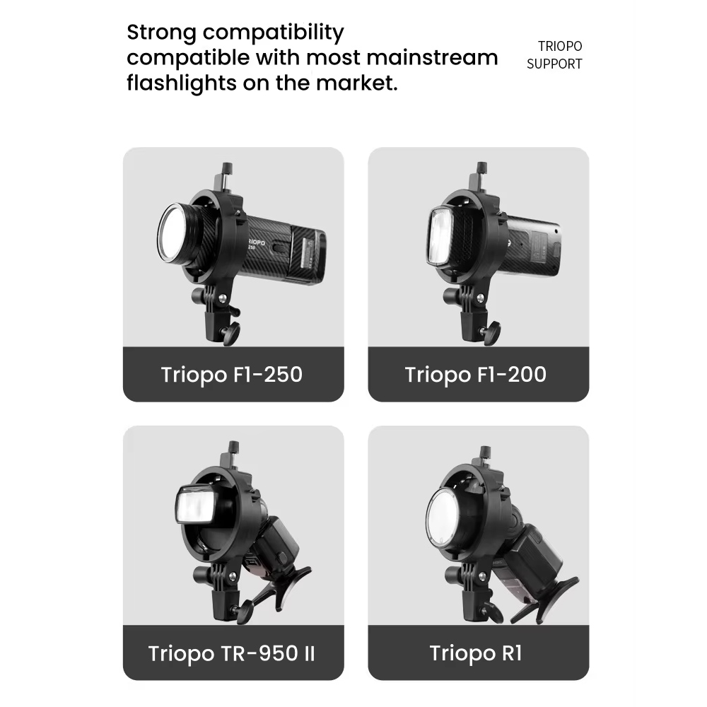 TRIOPO Universal Speedlite Bra - огляд і ціна Godox Speedlite Flash