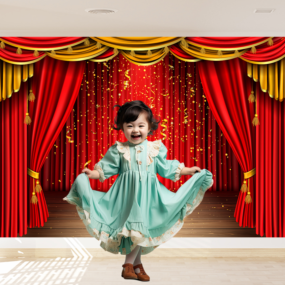 Red Theater Curtain Party Back - огляд і ціна Photography Lighting Backdrop