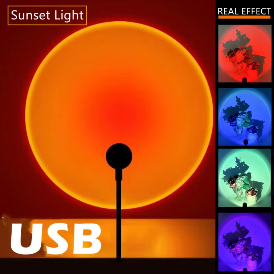 Led 5V Colorful USB Sunset Lam - огляд і ціна Photography Lighting Diy