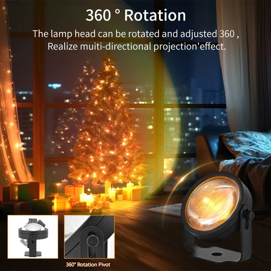 Smart LED Sunset Projector Lam - огляд і ціна Photography Lighting Diy
