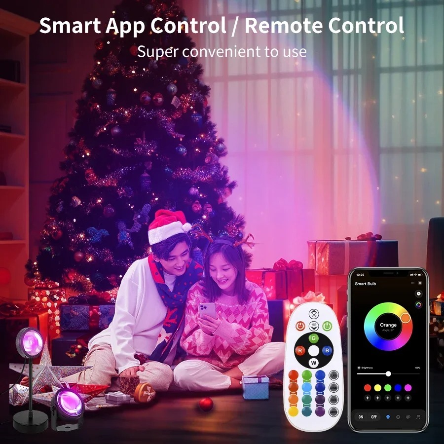 Smart LED Sunset Projector Lam - огляд і ціна Photography Lighting Diy
