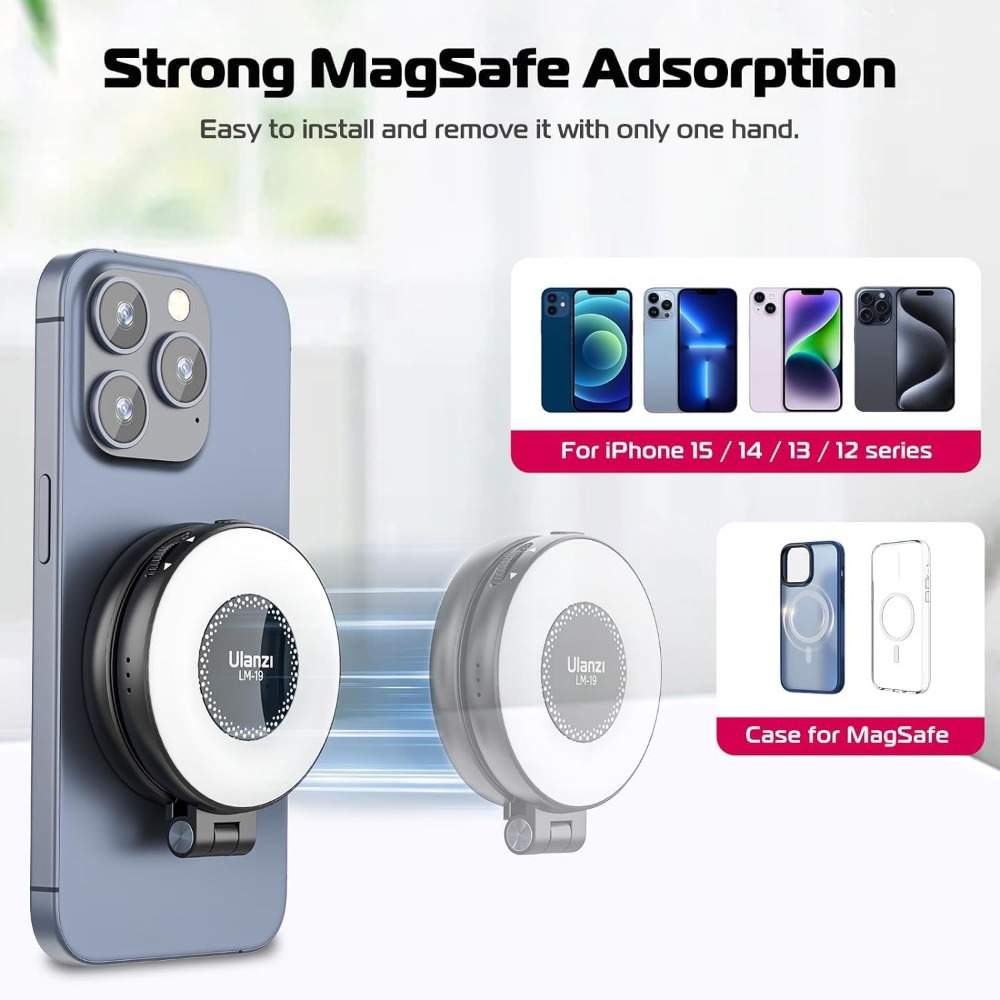 Magnetic LED Selfie Light, Pho - огляд і ціна Photography Lighting Brands