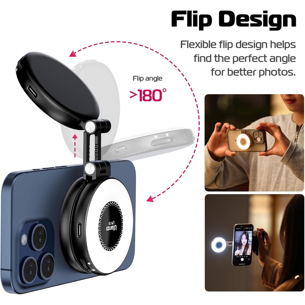 Magnetic LED Selfie Light, Pho - огляд і ціна Photography Lighting Brands