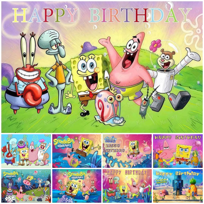 SpongeBob Theme Backdrop Carto - огляд і ціна Photography Lighting Backdrop