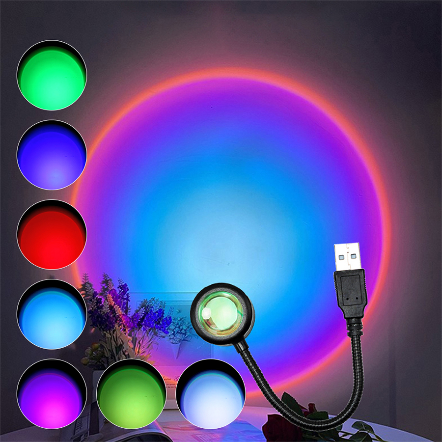 Mini LED Sunset Lamp USB Proje - огляд і ціна Photography Lighting Diy