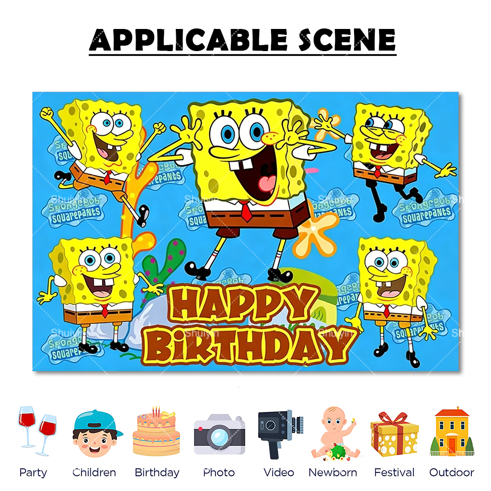 Cartoon SpongeBob Backdrop Chi - огляд і ціна Photography Lighting Backdrop