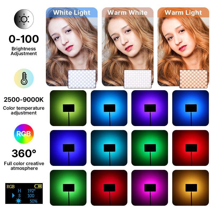 Ulanzi LT003 15W RGB Video Lig - огляд і ціна Video Light Panel Led