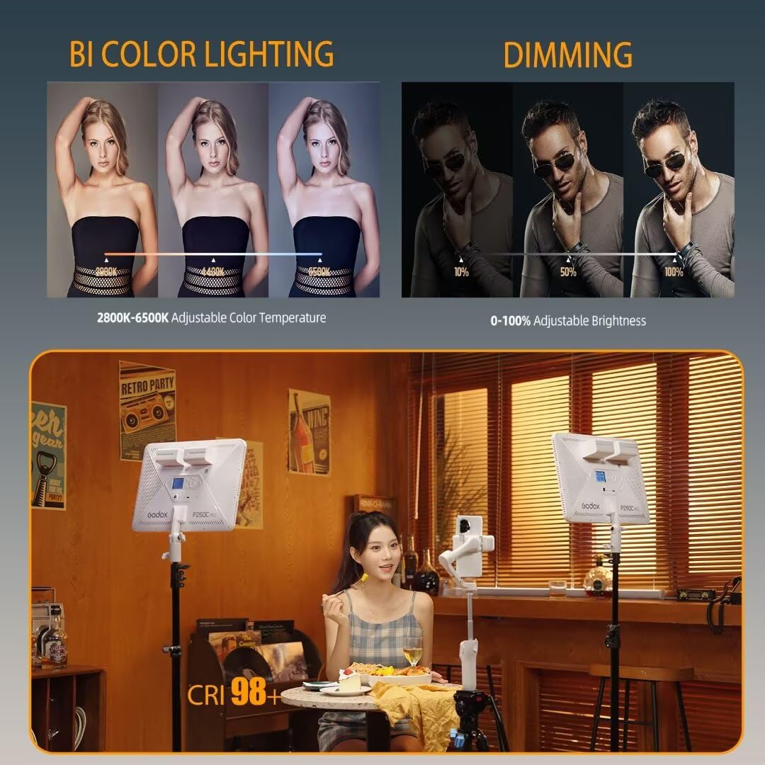 Godox P260C Pro LED Video Ligh - огляд і ціна Video Light Panel Led