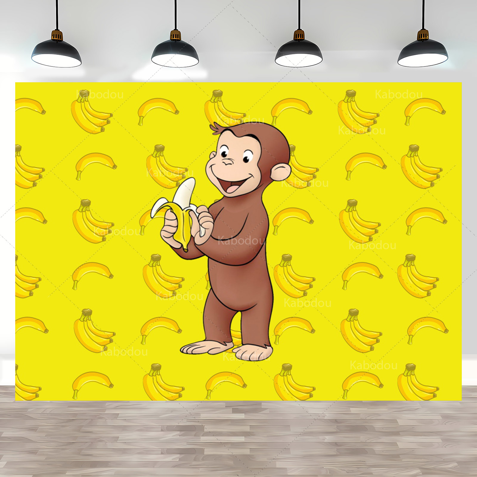 Curious George Monkey Theme Sq - огляд і ціна Photography Lighting Backdrop