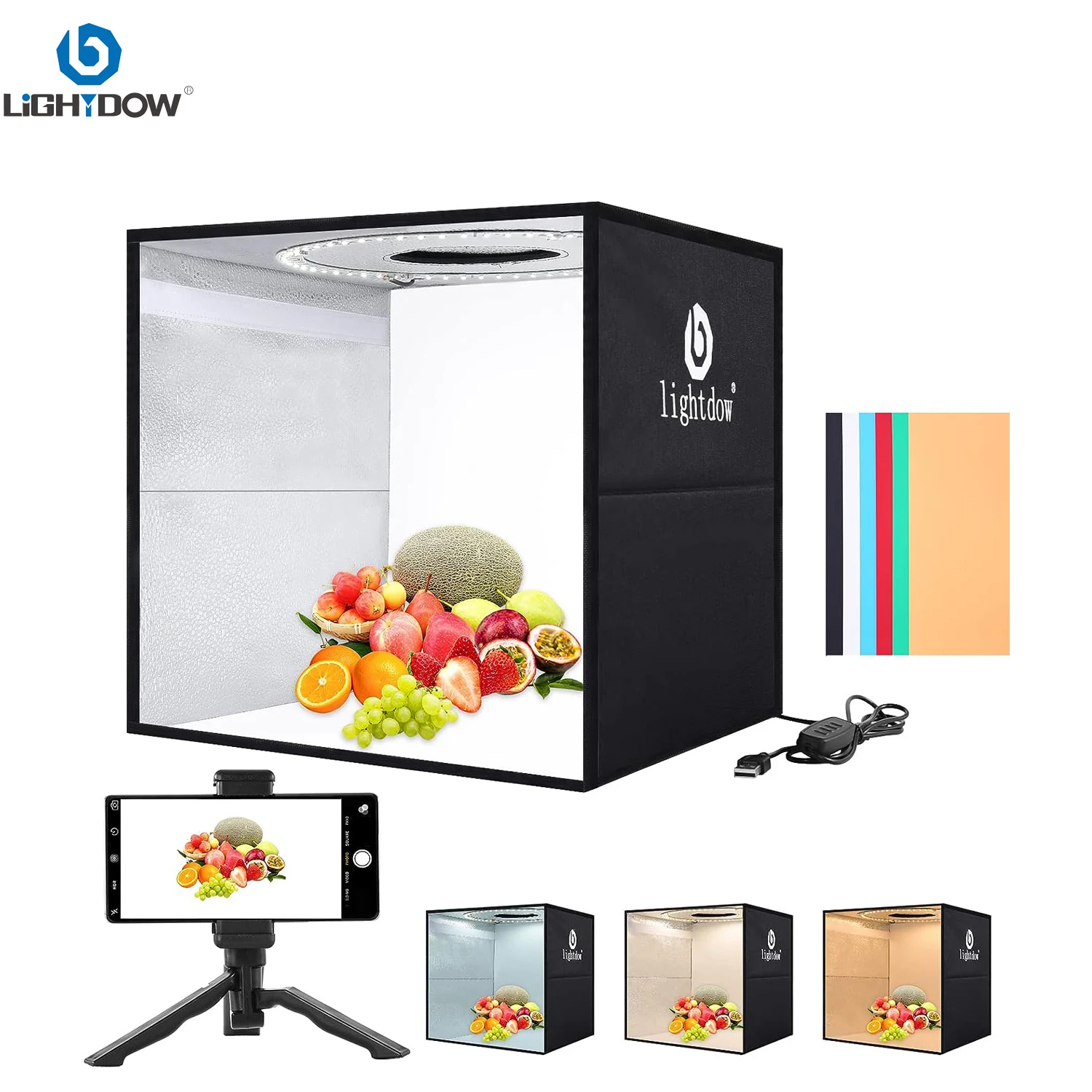 Lightdow Dimmable Photo Box LE - огляд і ціна Photography Lighting Backdrop