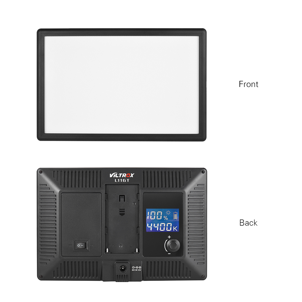 Viltrox L116T LCD Bi-Color & D - огляд і ціна Video Light Panel Led
