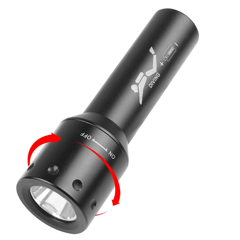 New T6 LED Diving Torch Long-R - огляд і ціна Photography Lighting