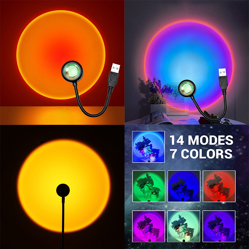 ZK40 LED Sunset Lamp Nightligh - огляд і ціна Photography Lighting Diy