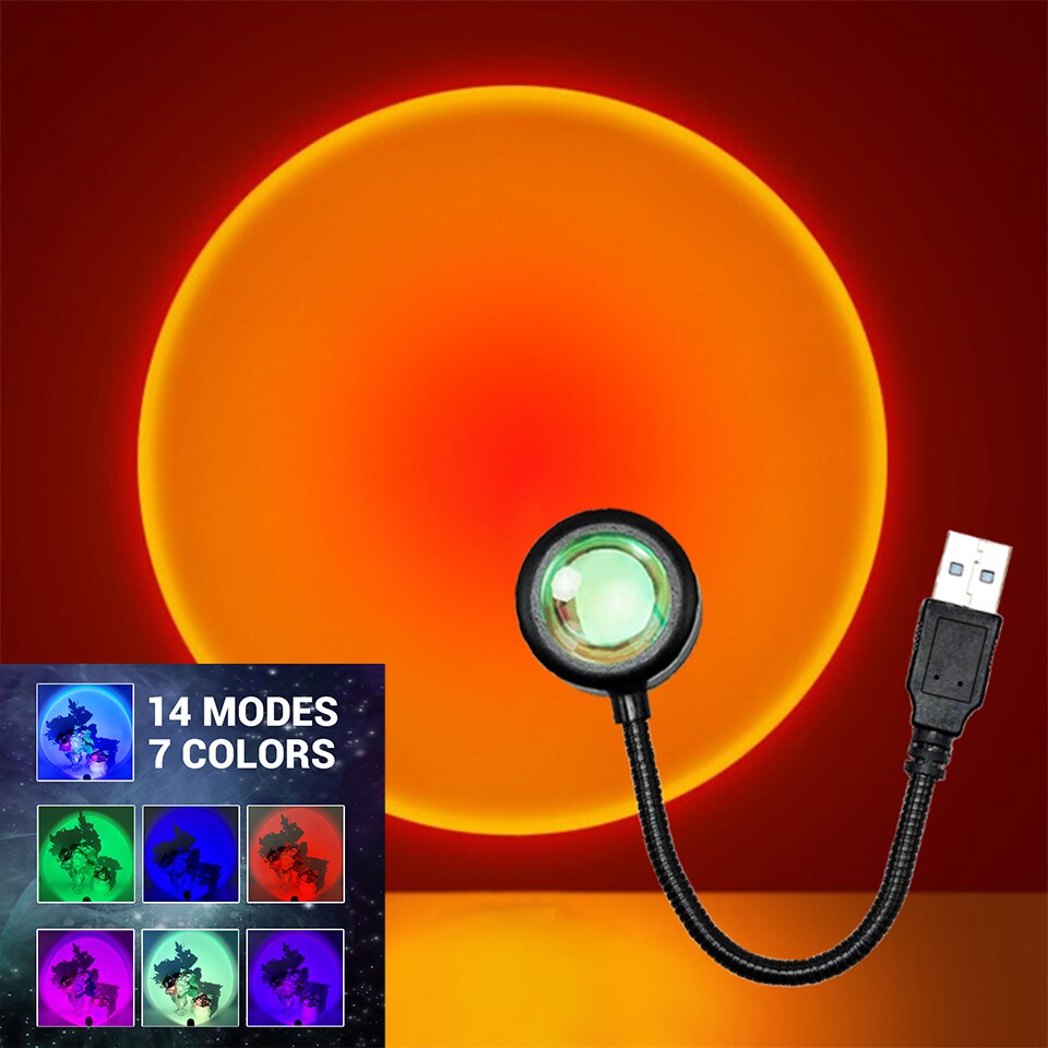 ZK40 LED Sunset Lamp Nightligh - огляд і ціна Photography Lighting Diy