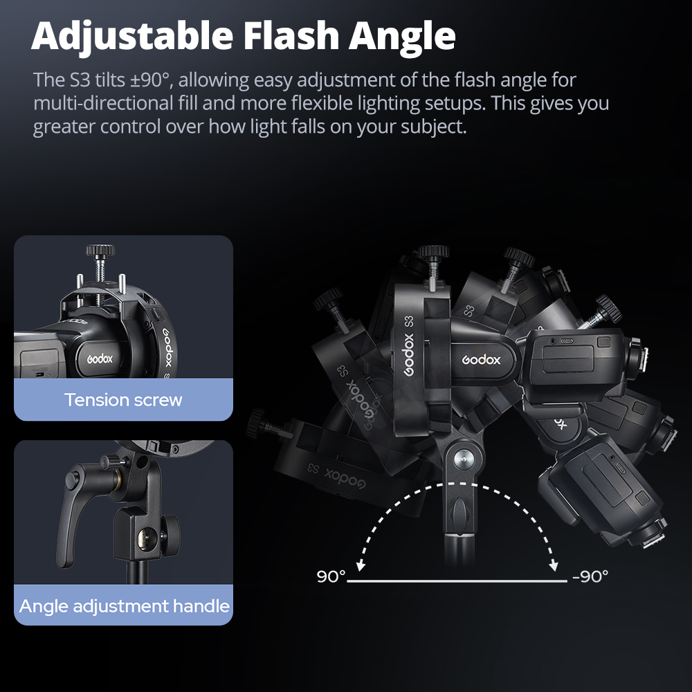 GODOX S3 Flash Bracket Speedli - огляд і ціна Godox Speedlite Flash