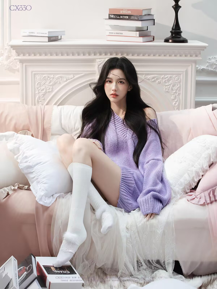 Autumn Winter Purple Sweater O - огляд і ціна Photography Lighting