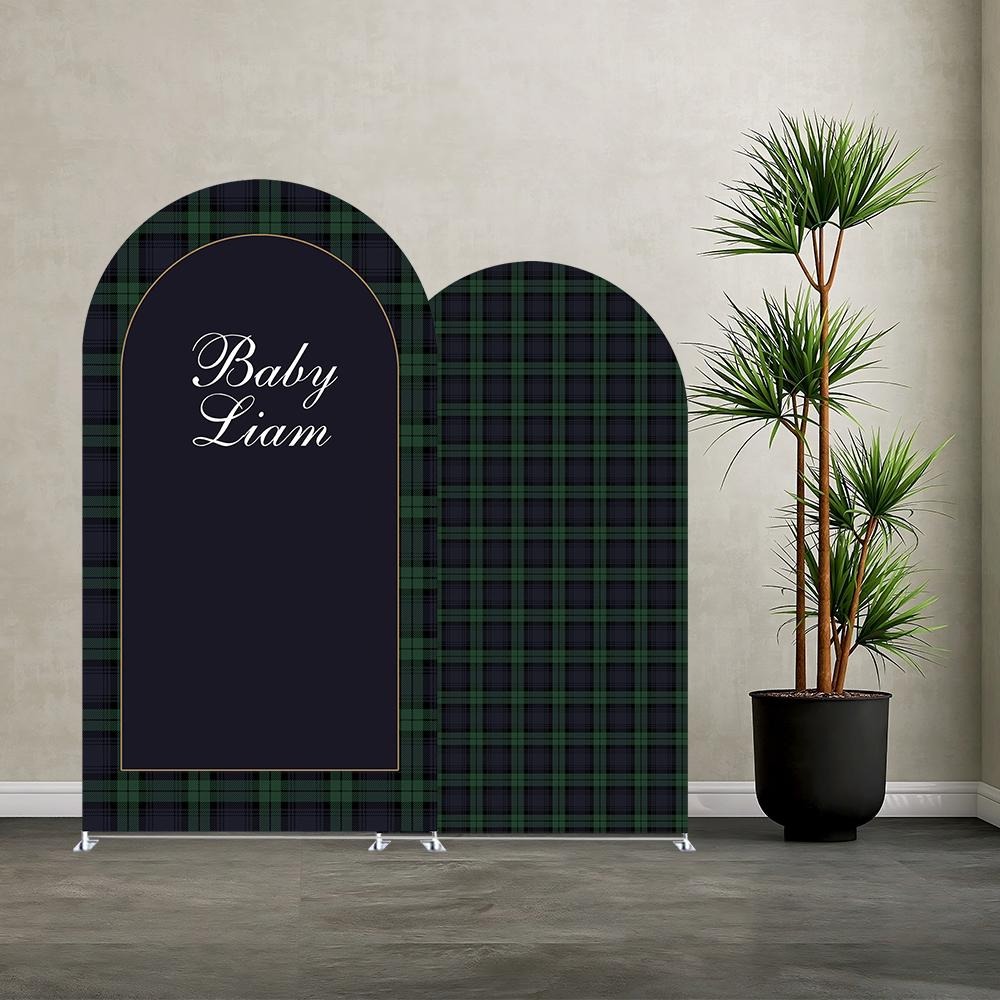 Custom Name Green Plaid Arch B - огляд і ціна Photography Lighting Backdrop
