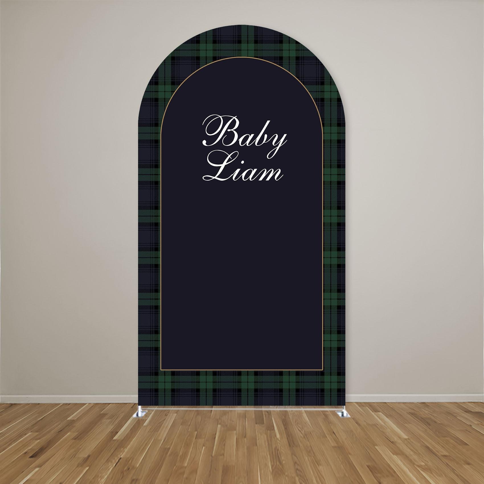 Custom Name Green Plaid Arch B - огляд і ціна Photography Lighting Backdrop